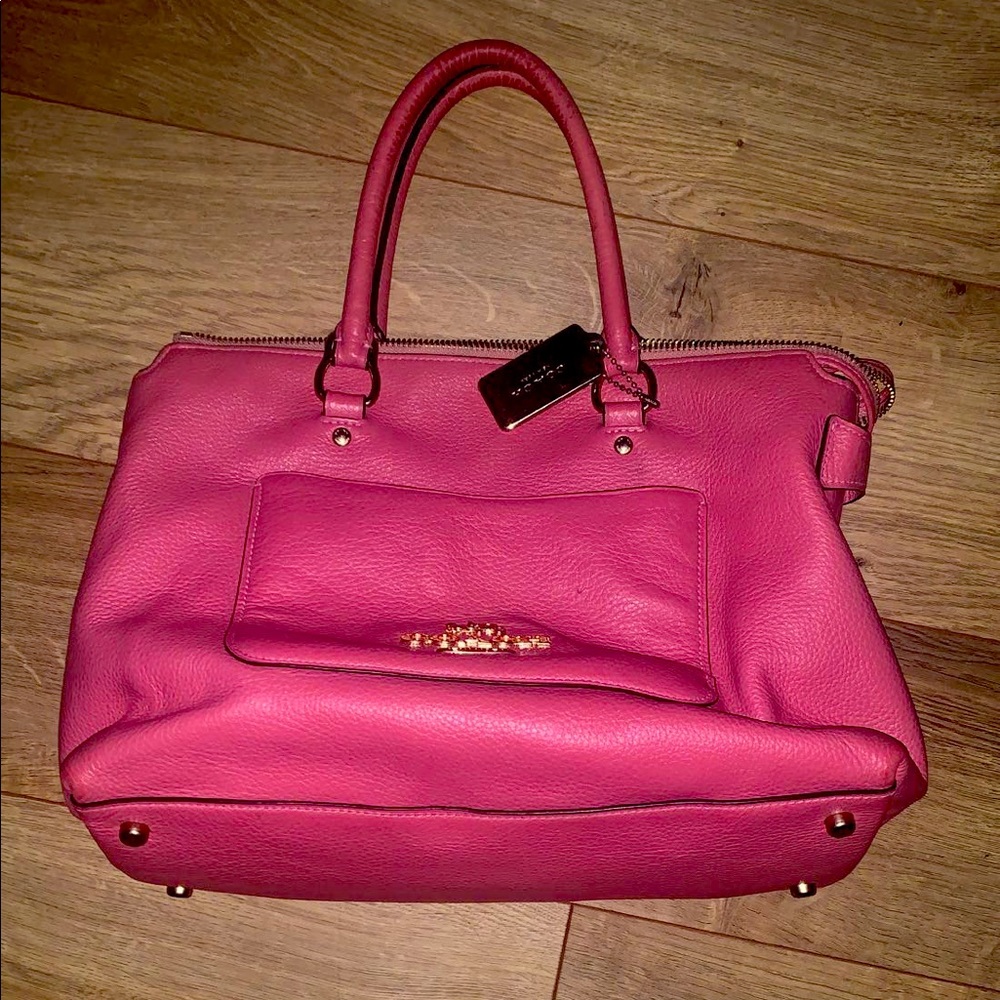 Pink coach bag